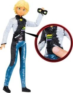 Bandai POUPEE A SEQUIN ADRIEN - MIRACULOUS 26 CM