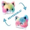 PELUCHE FOX RENARD MIGNON HUMEUR REVERSIBLE DOUBLE FACE - MULTICOLORE TIE-DYE -Jouet Soldes 51dacf53bec86957502d77584dd01f92c88e8eb0 08027931