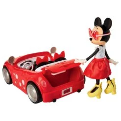 JAKKS PACIFIC POUPEE MINNIE DRIVE N' STYLE : MINNIE ET SON COUPE CABRIOLET -Jouet Soldes 71124c1f930880ac87d9233162ae118e46f468b3 10022346 05